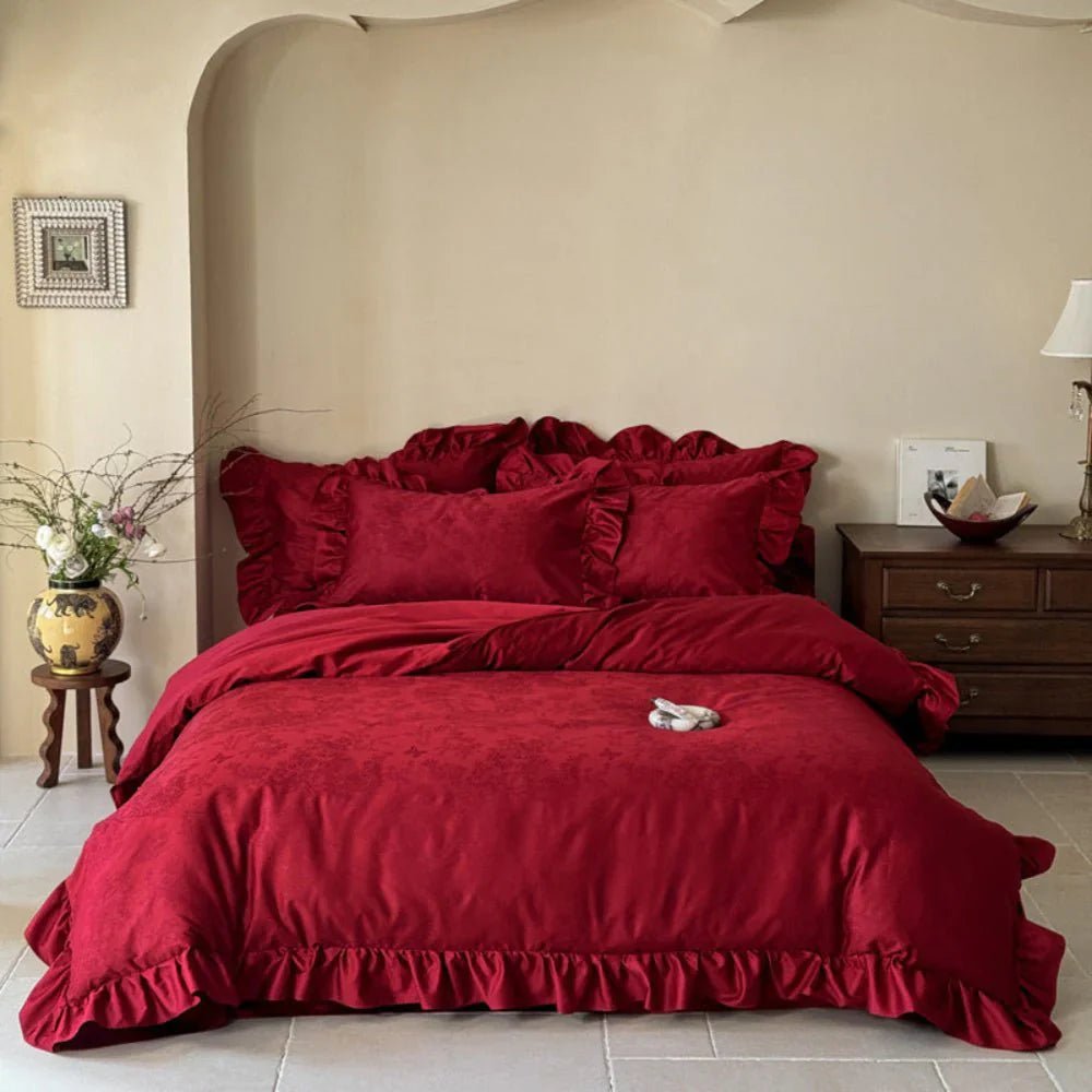 Romantic & Vibrant: Elevate Your Bedroom with Stunning Red Bedding❤️ - Ever Lasting