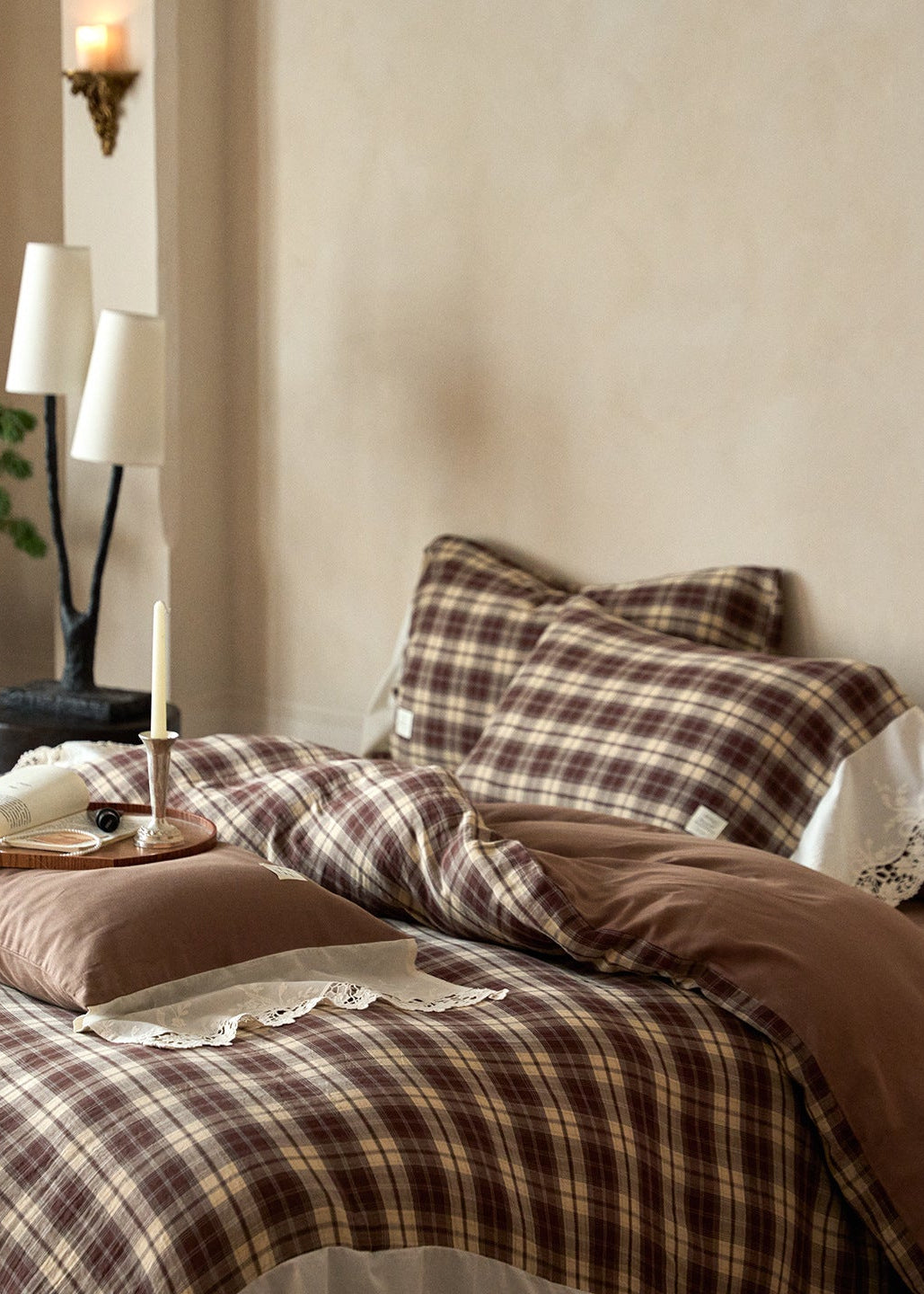 Primrose Gingham Washed Cotton Bedding Bundle