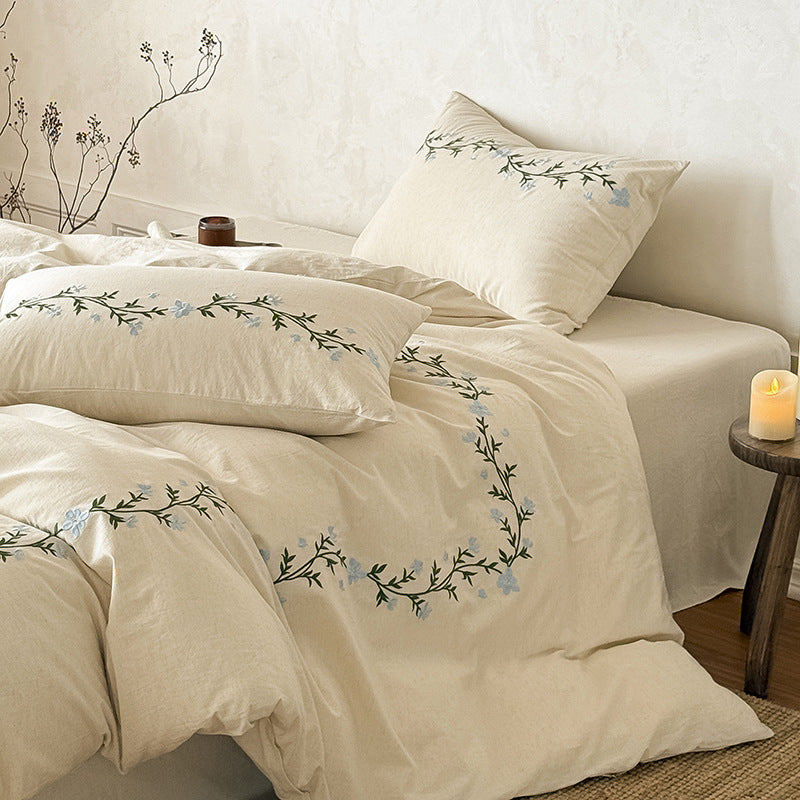 Daphne Embroidery Floral Bedding Bundle