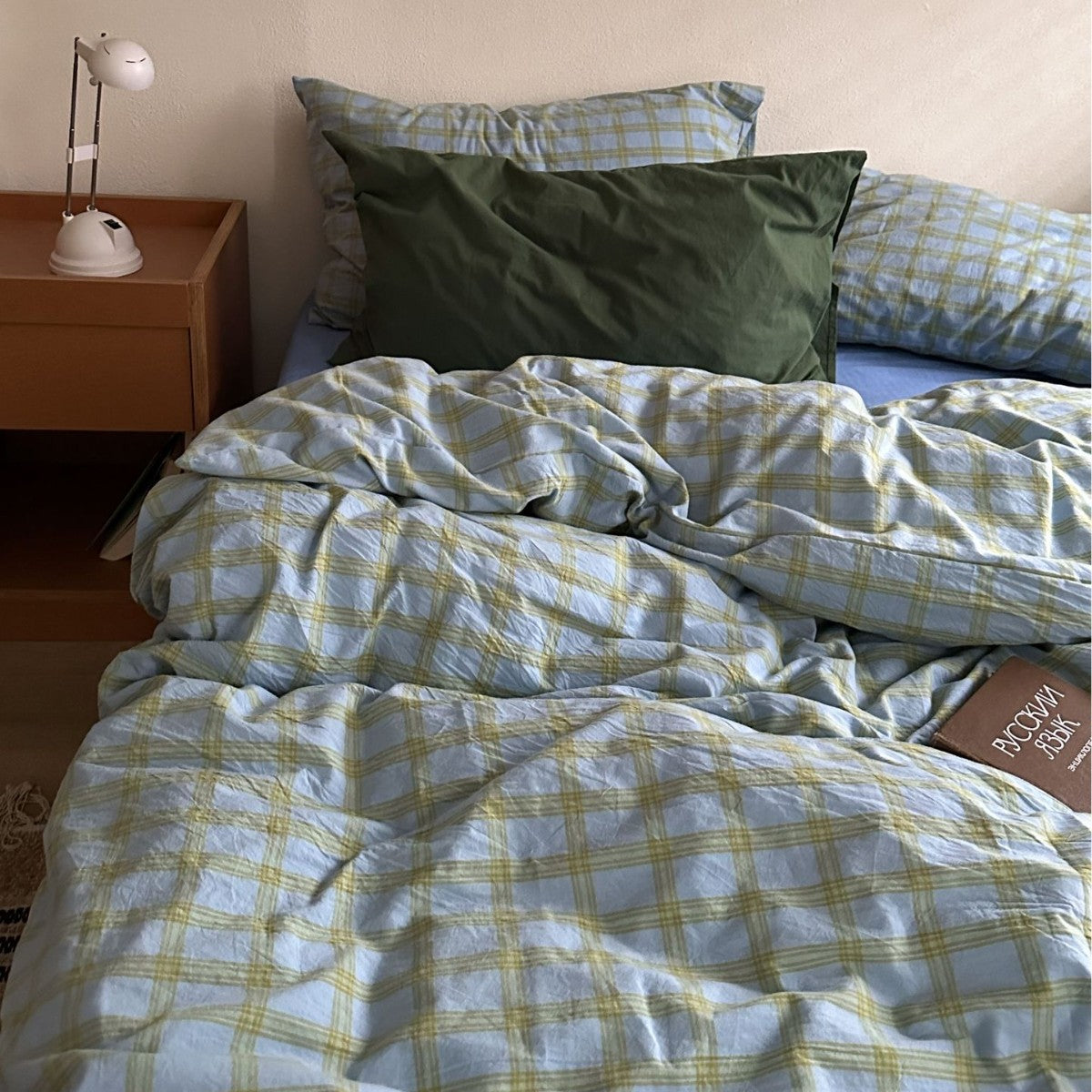 Birch Gingham Washed Cotton Bedding Bundle