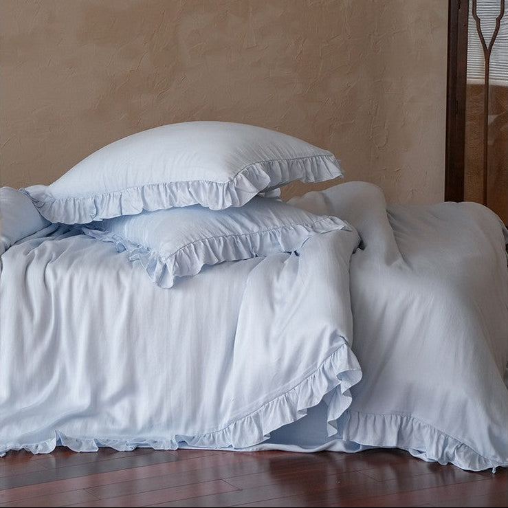 Brynn TENCEL™ Lace Bedding Set / Blue