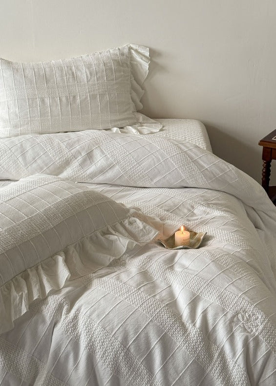 Alaina Ruffle Lace Bedding Bundle