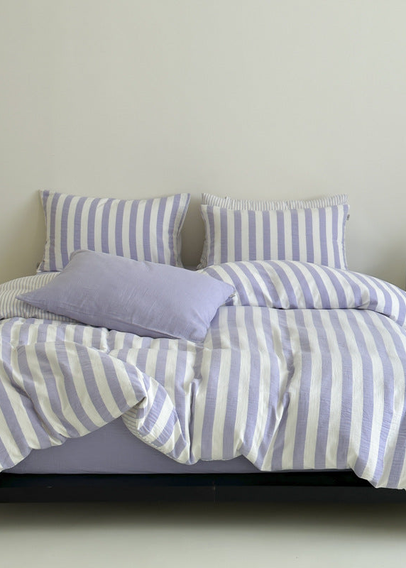 Abigail Striped Bedding Set / Blue
