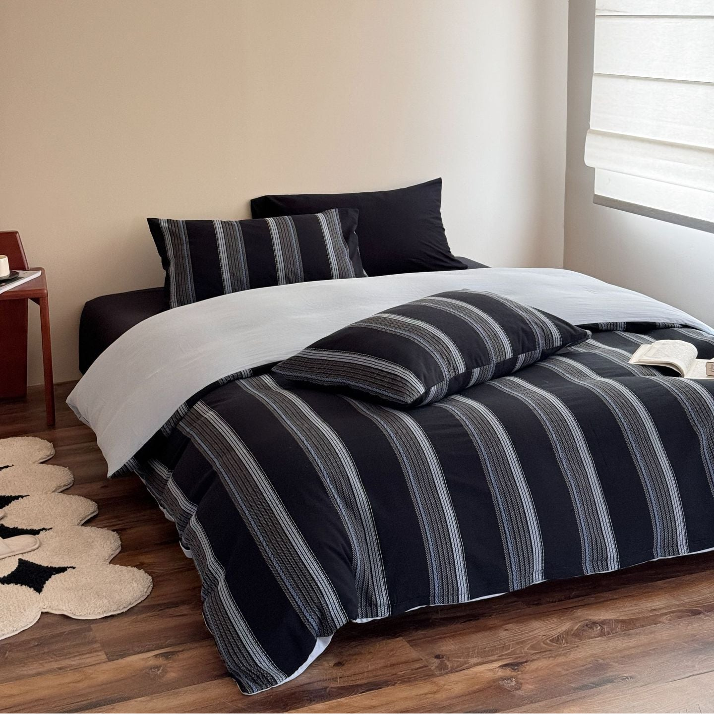 Maple Jacquard Striped Bedding Bundle