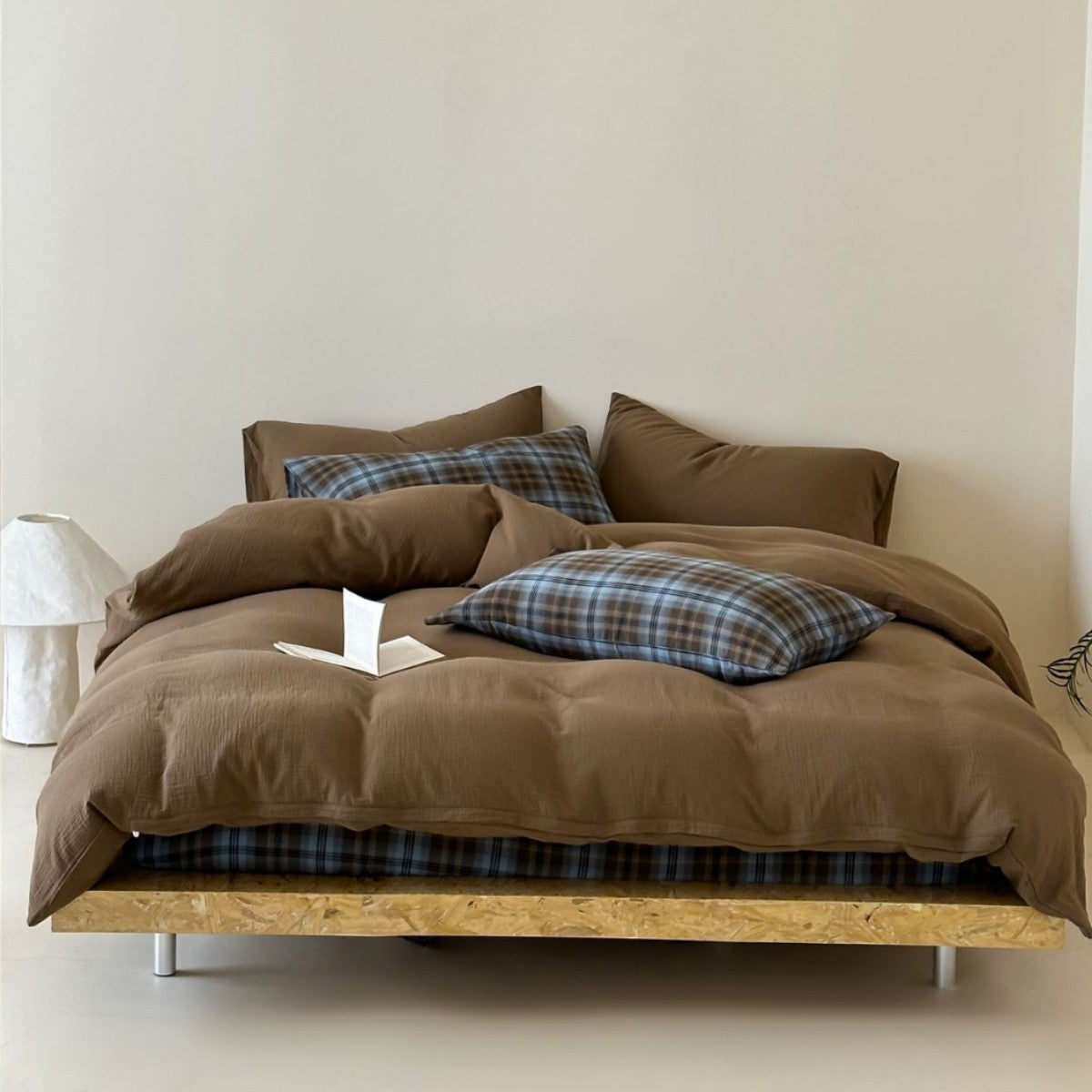 Walker Gingham Bedding Set / Green + Red