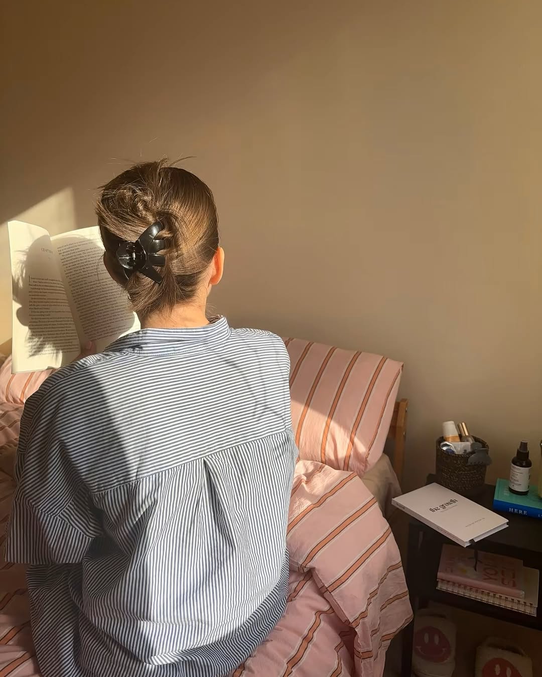 Minimal Stripe Bedding Set / Green Bedding Set