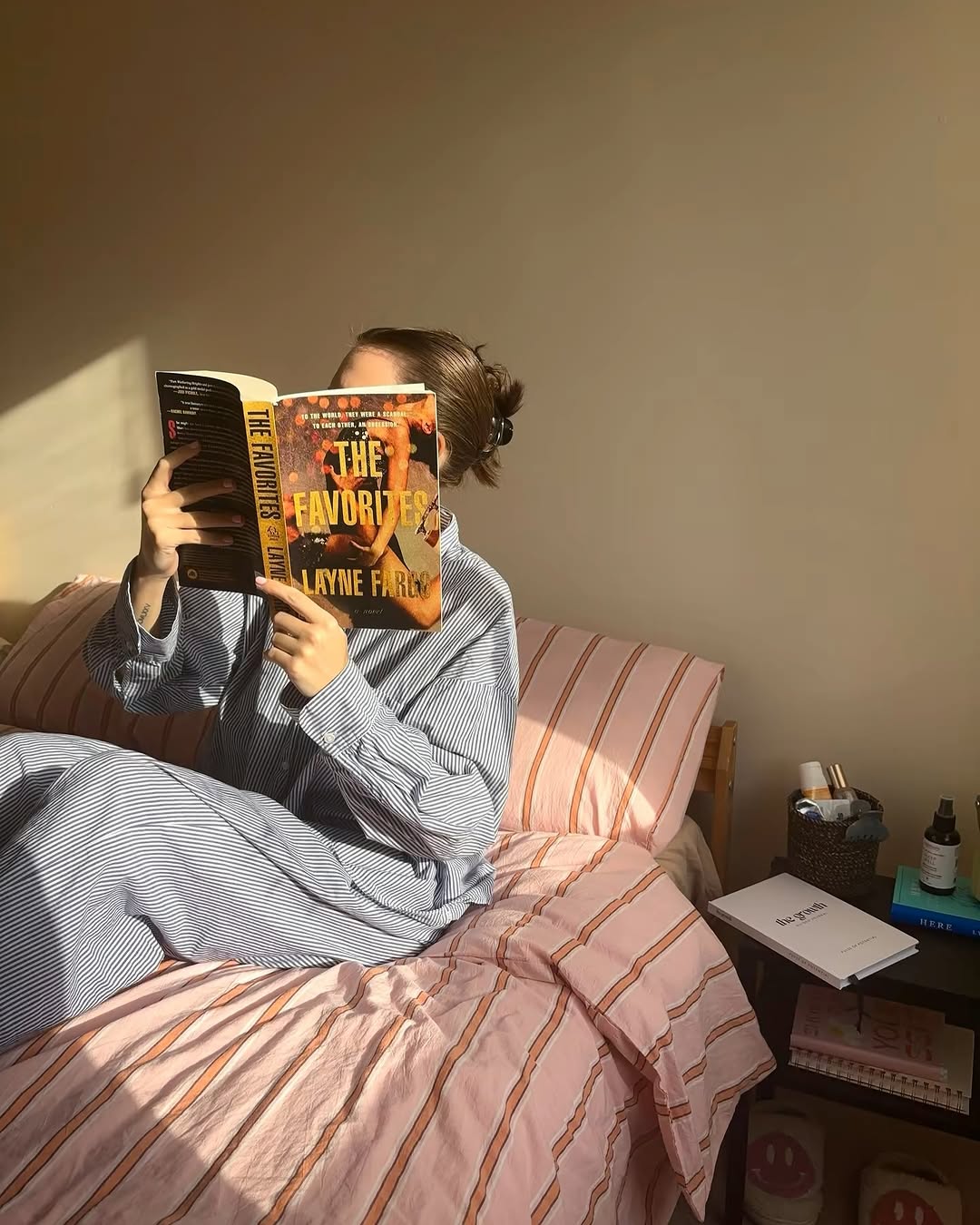 Minimal Stripe Bedding Set / Green Bedding Set