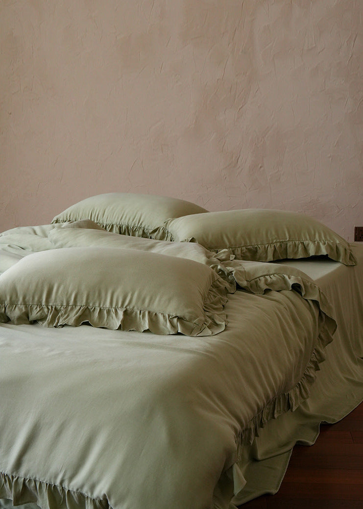 Brynn TENCEL™ Lace Bedding Set / Green