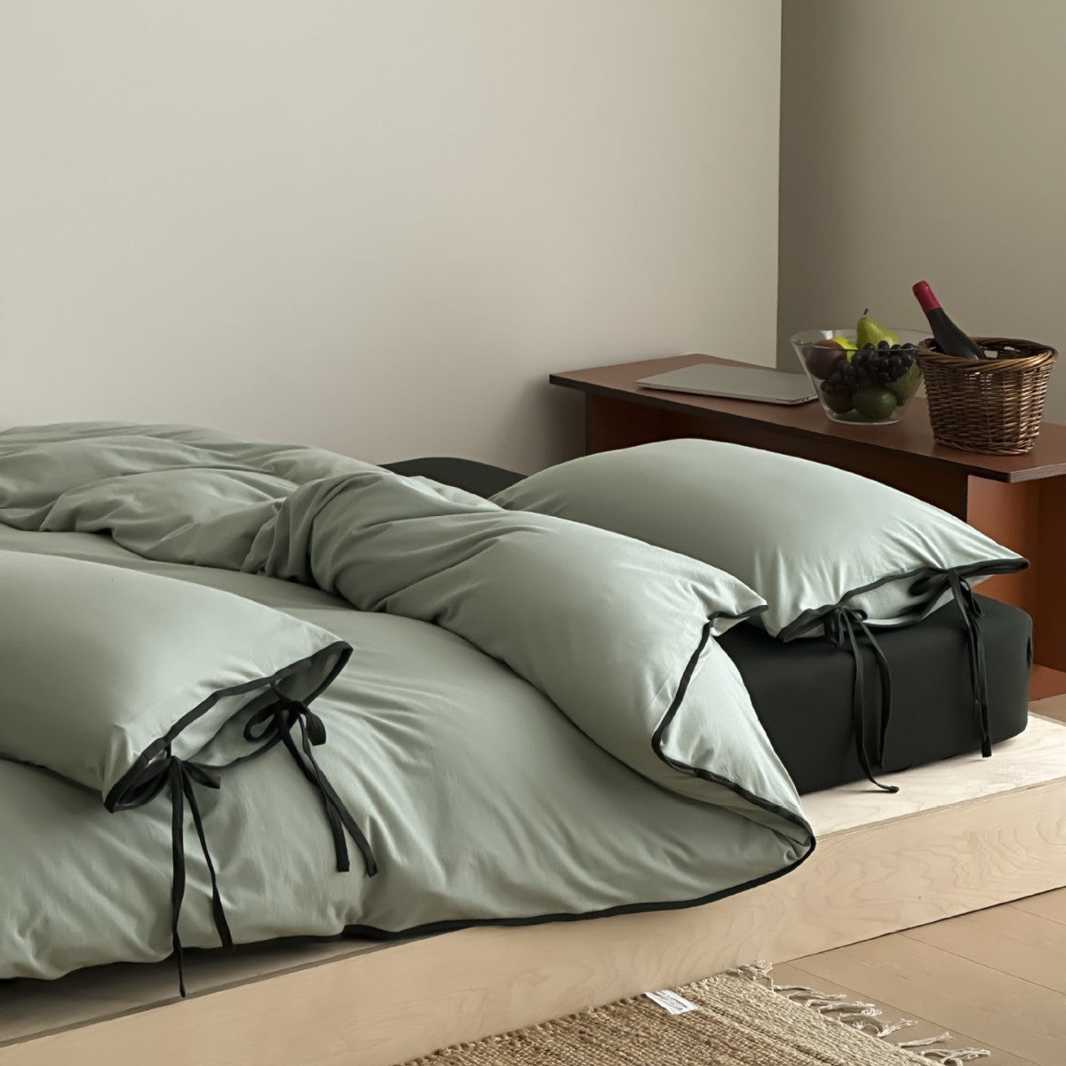 Brianna Knitted Cotton Duvet Cover (3 Shades)