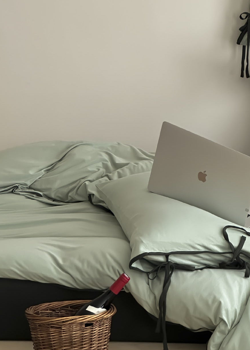 Brianna Knitted Cotton Duvet Cover (3 Shades)