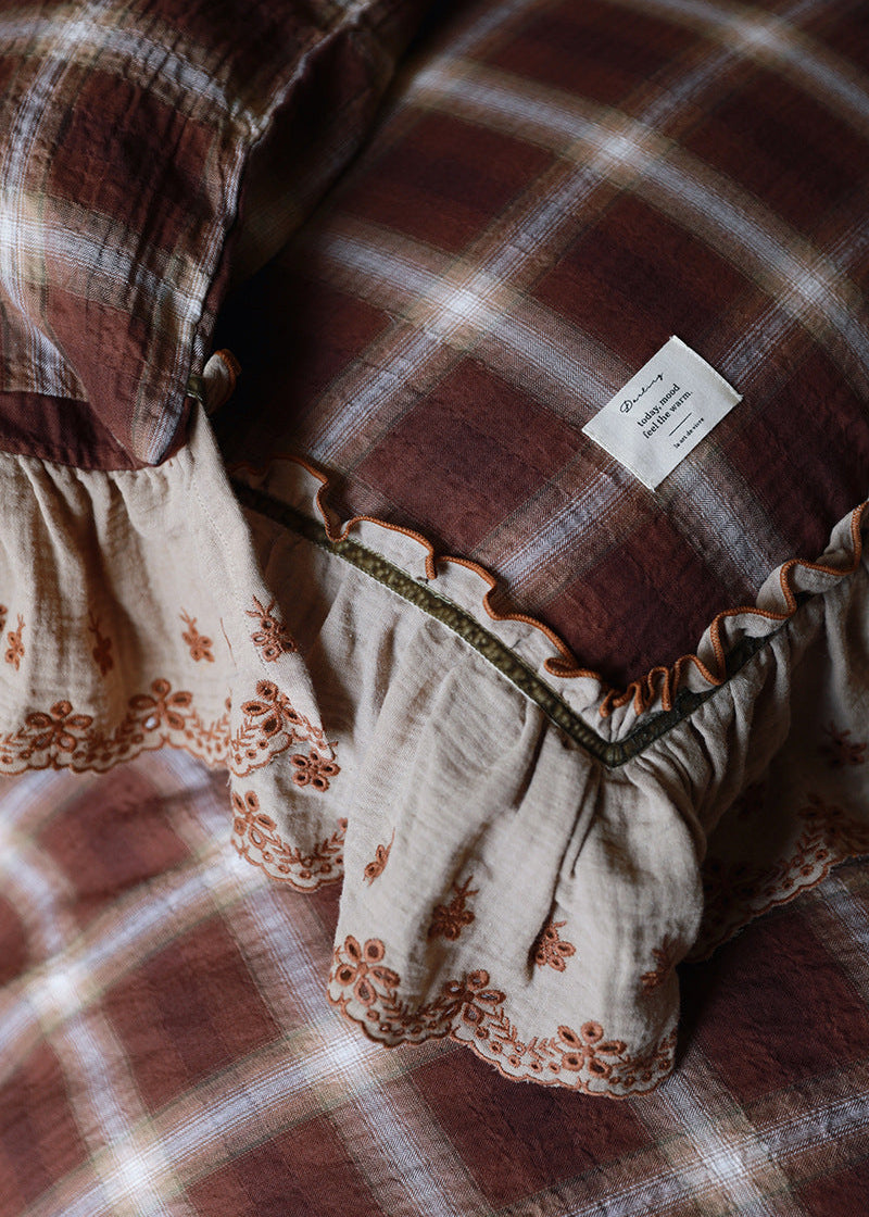 Claire Lace Ruffle Double Gauze Bedding Bundle