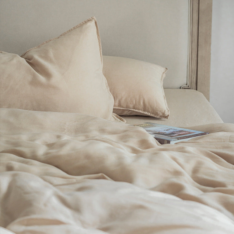 Coralie Pastel TENCEL™ Bedding Set / Beige