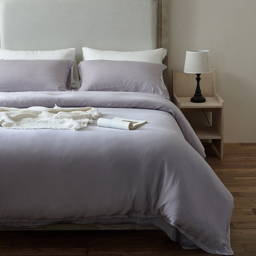 Coralie Pastel TENCEL™ Bedding Set / Purple