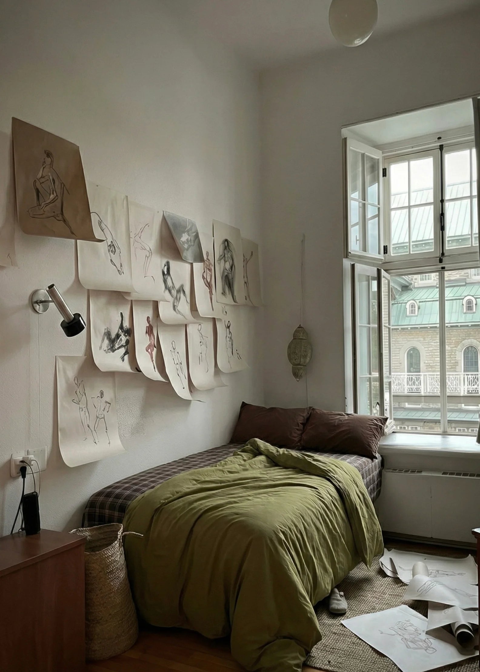 Dark Plaid Goblin Small Room Bedding Set