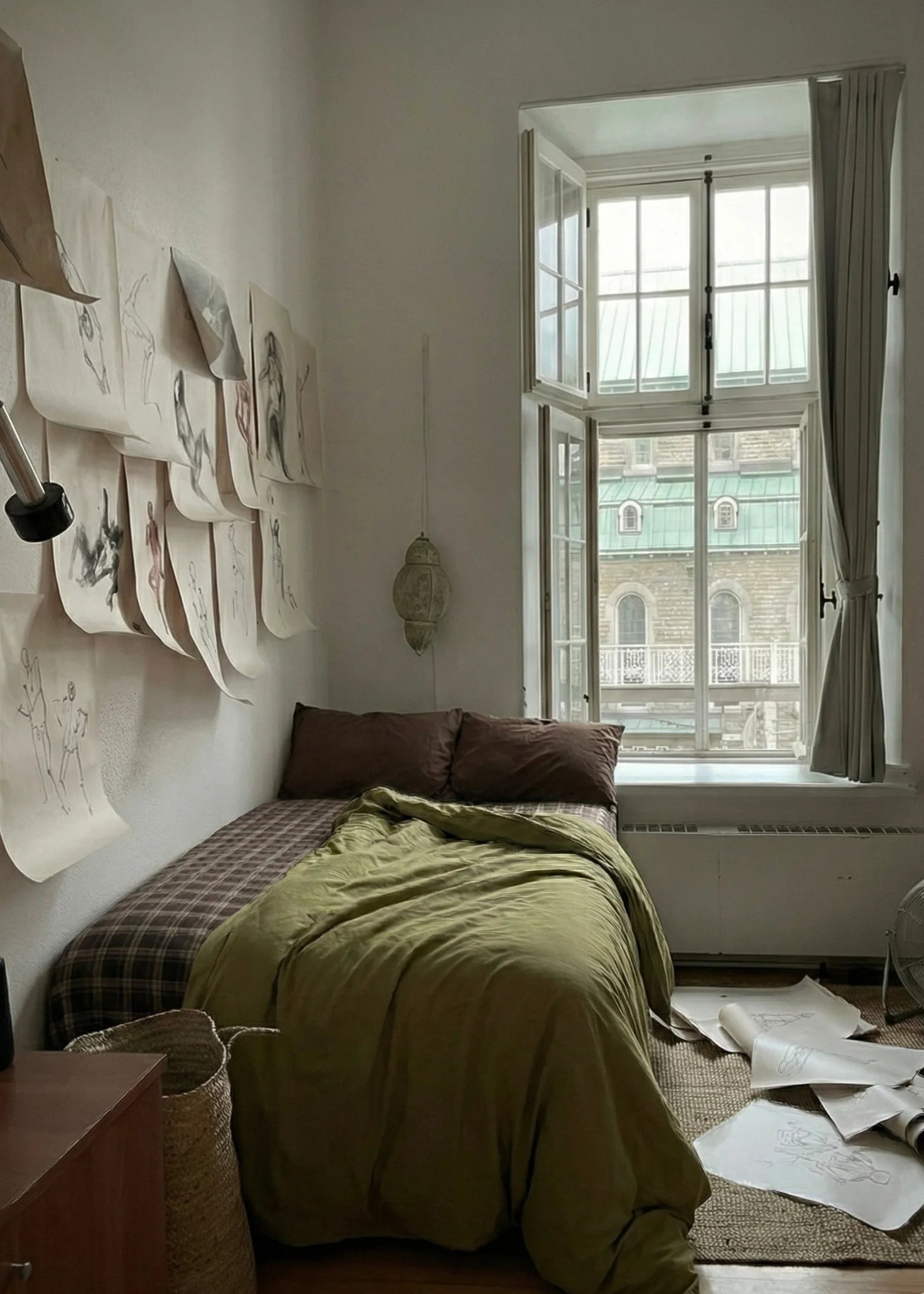 Dark Plaid Goblin Small Room Bedding Set