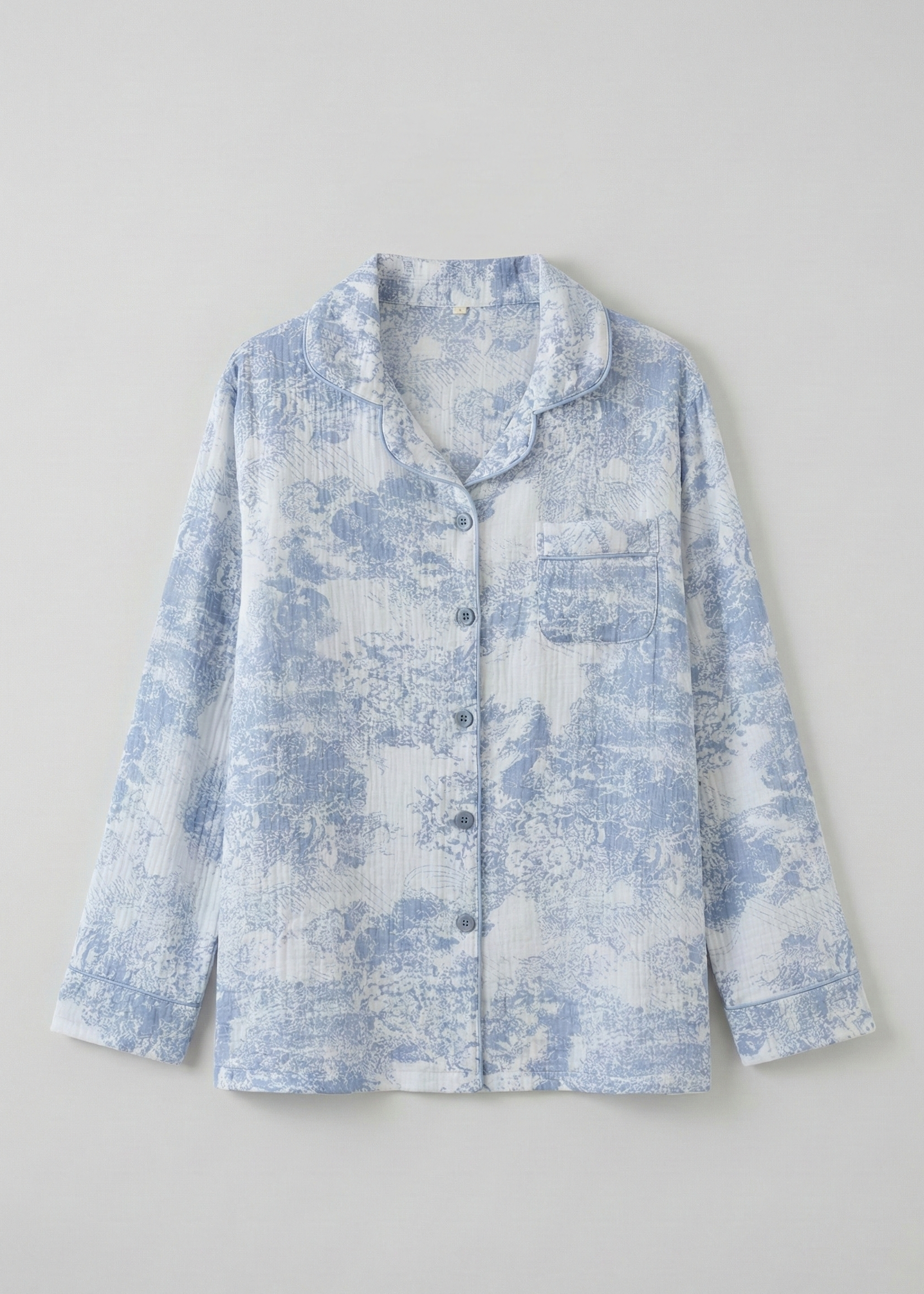 Blush Mist Cotton Pajama Set / Pink