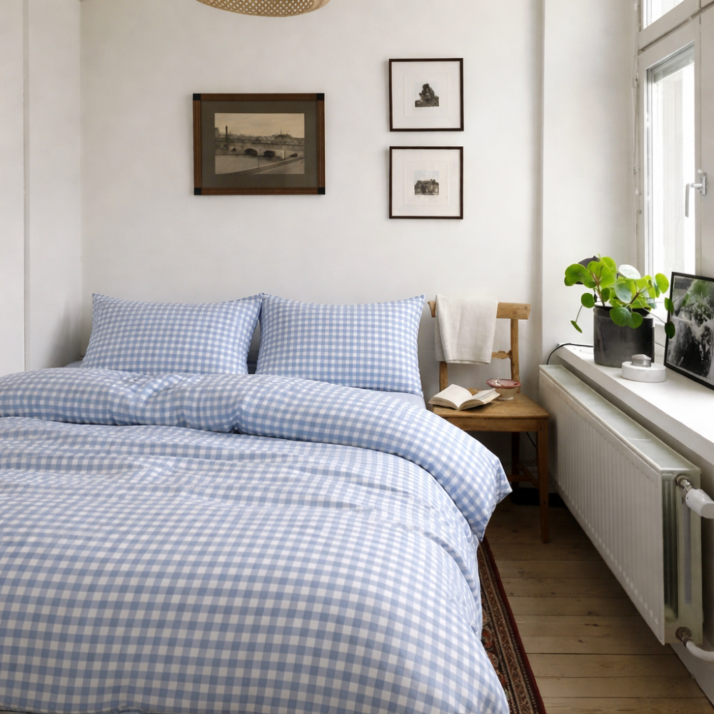 Gingham Small Room Duvet Cover / (2 Colors)