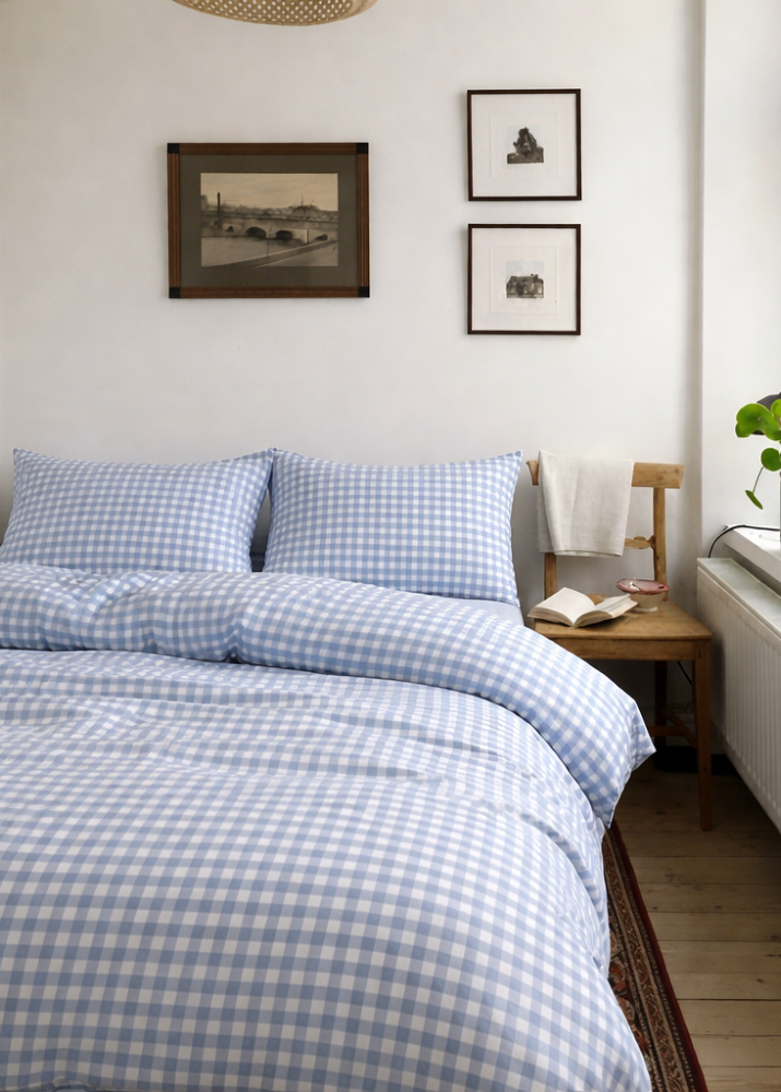 Gingham Small Room Duvet Cover / (2 Colors)