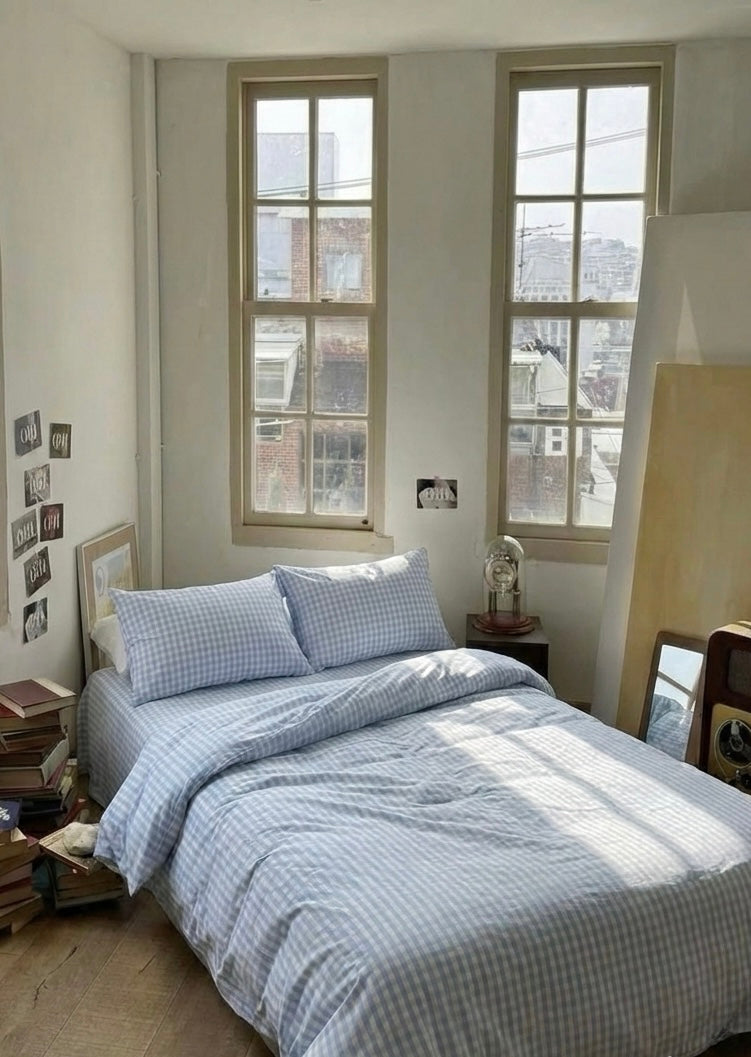 Assorted Gingham & Plaid Small Room Bed Sheets