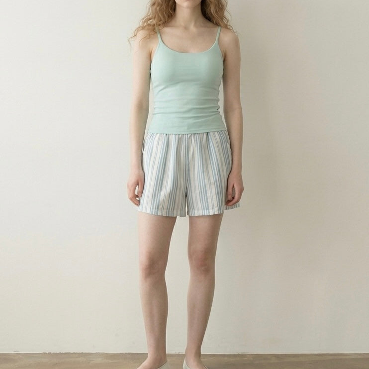 Nerelle Sleeveless & Shorts Pajama Set / Blue