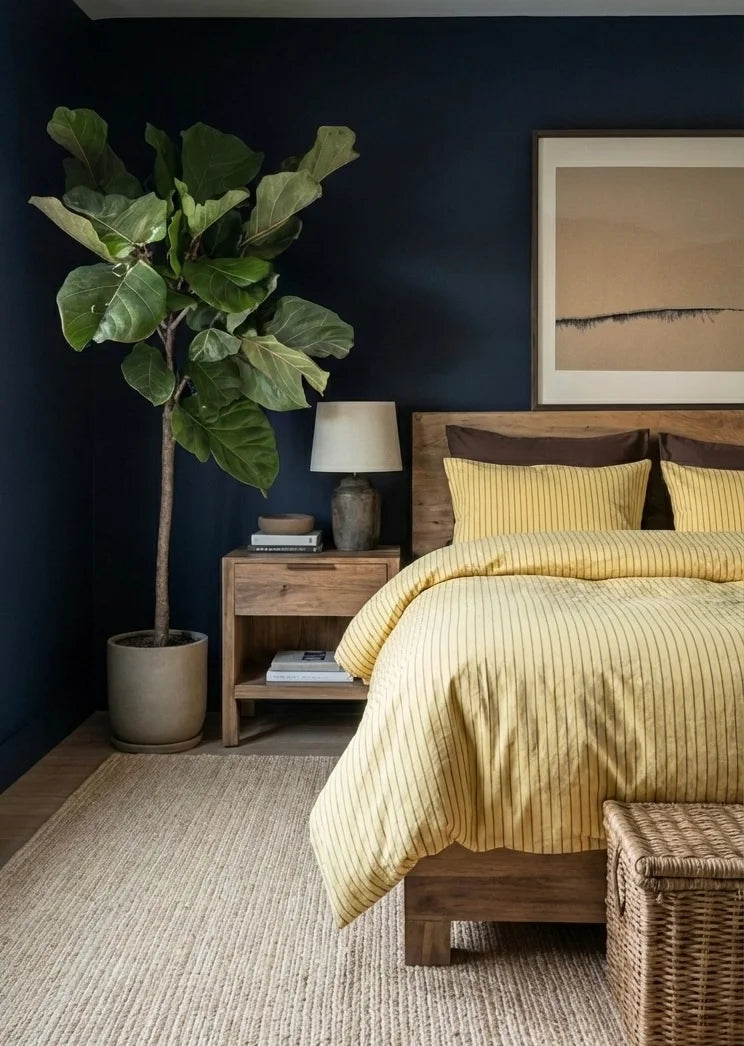 James Striped Bedding Set / Yellow