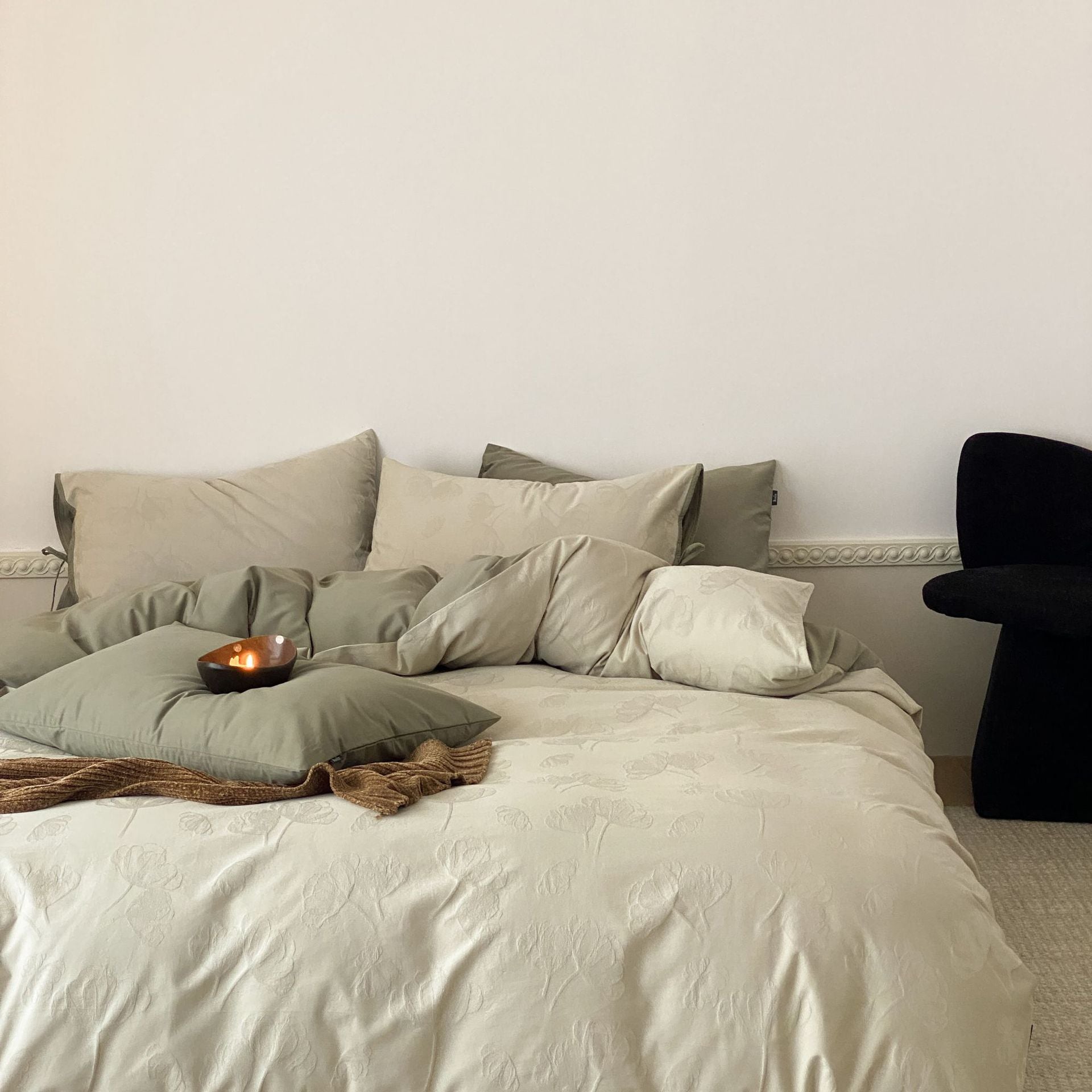 Juliana Jacquard Bedding Set / Green