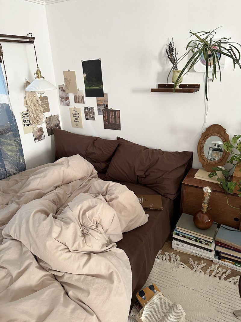 Latte Bedding Set / Beige Brown