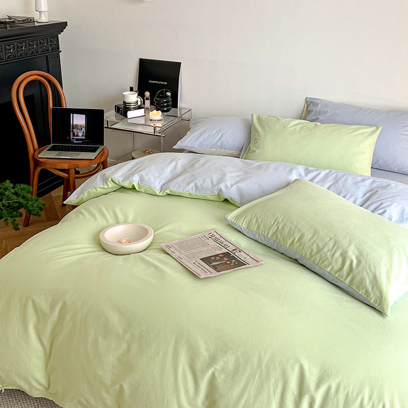 Pastel Duo Bedding Set / Yellow + Pink