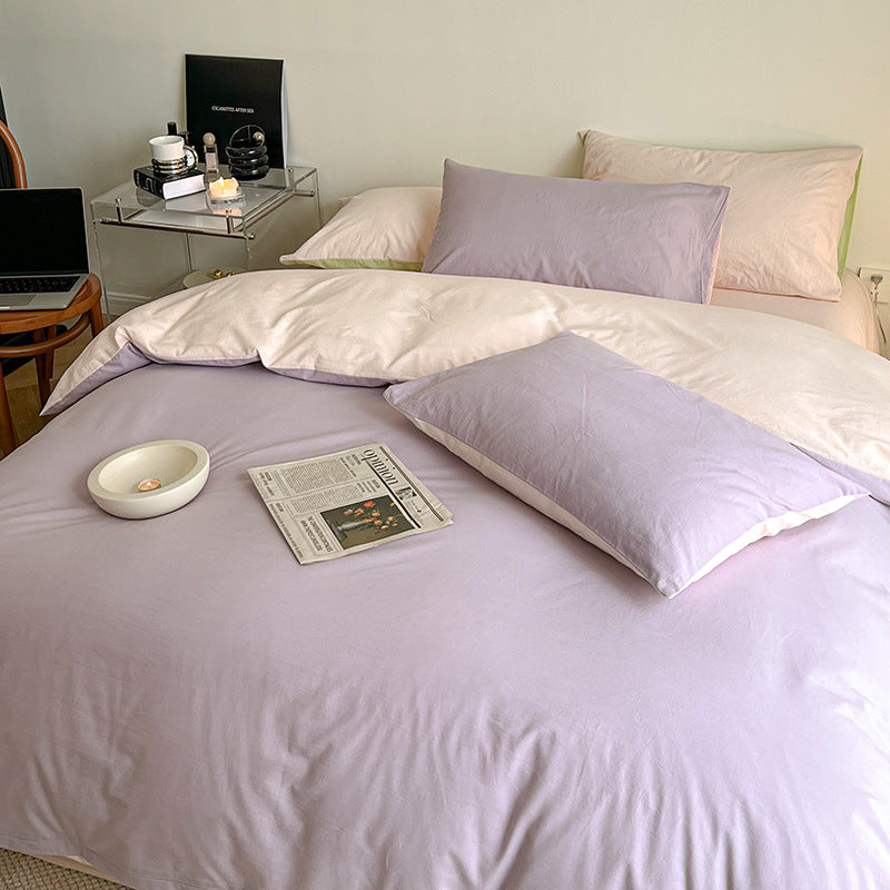 Pastel Duo Bedding Set / Yellow + Pink