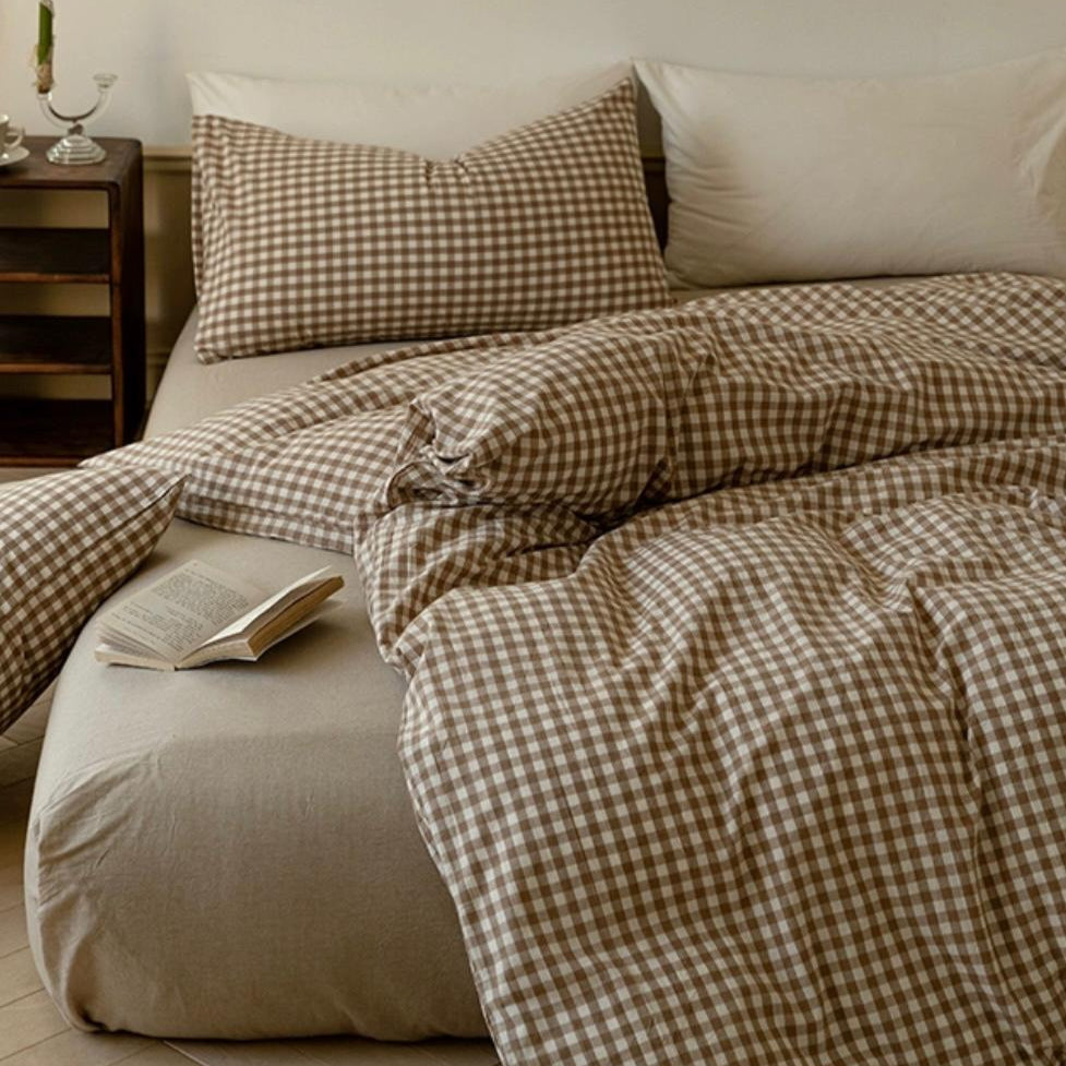 Gingham Duvet Cover (5 Colors) Duvet Cover