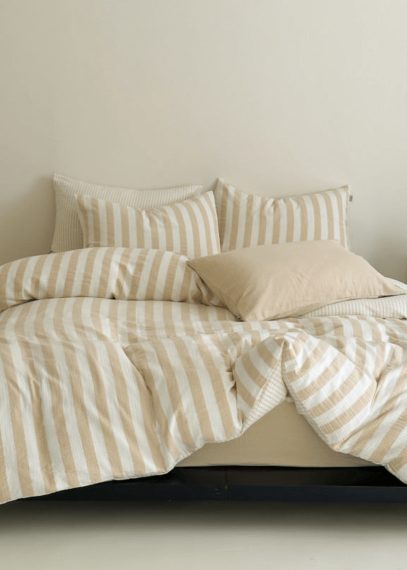 -Ever Lasting - Abigail Striped Bedding Set / Blue -Bedding Set -Ever Lasting