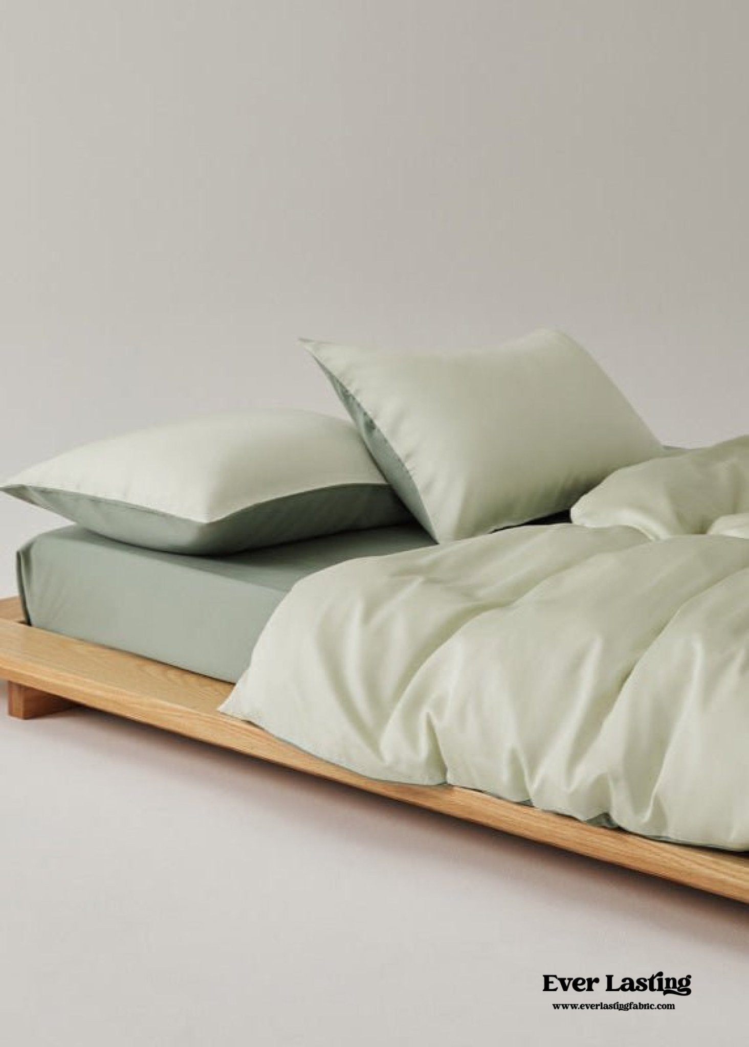 Adeline Pastel Silky Cooling TENCEL™ Bedding Set / Blue - Ever Lasting