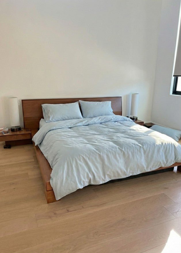 - Ever Lasting - Adeline Pastel Silky Cooling TENCEL™ Bedding Set / Blue - Bedding Set - Ever Lasting