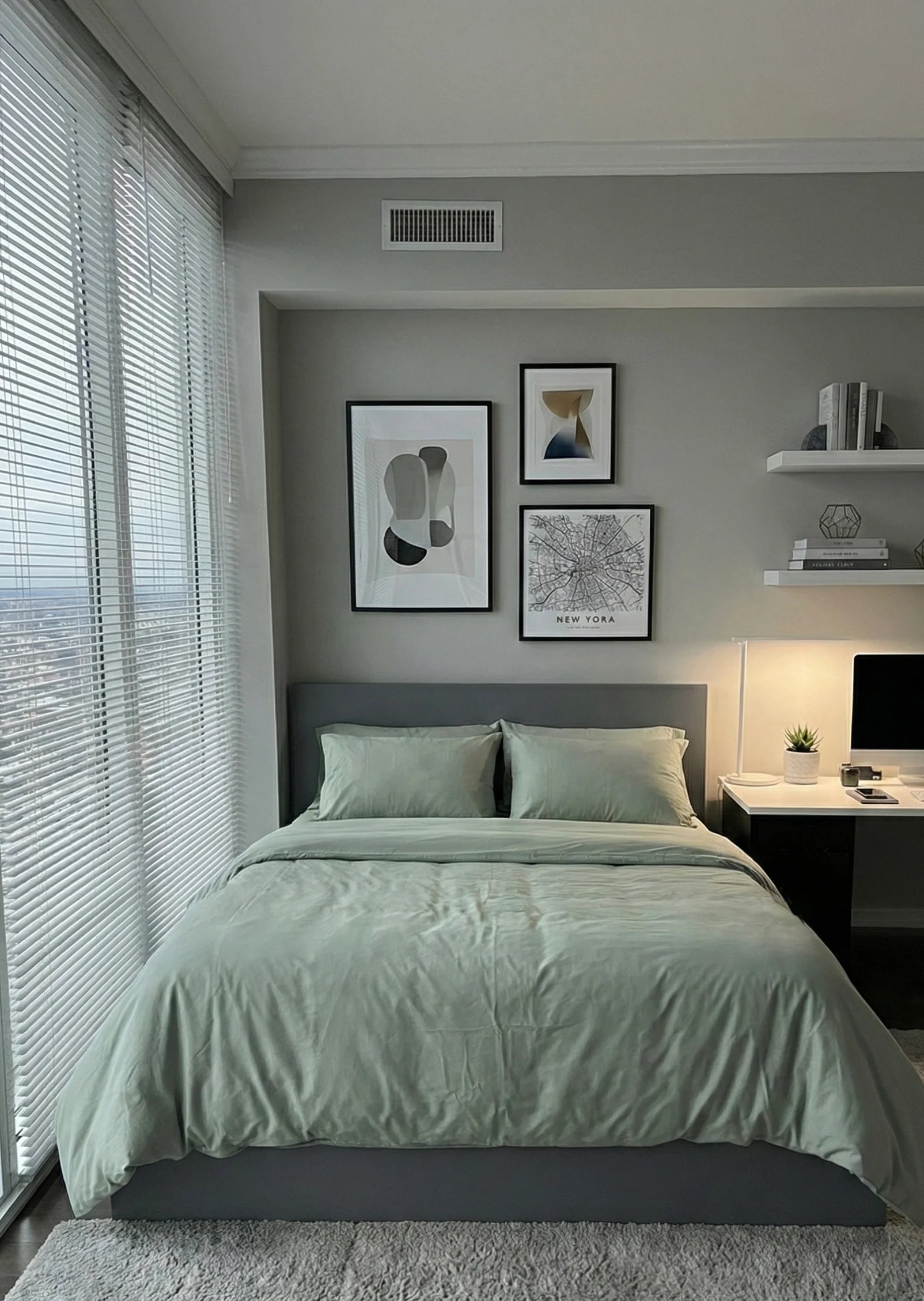 - Ever Lasting - Adeline Pastel Silky Cooling TENCEL™ Bedding Set / Blue - Bedding Set - Ever Lasting