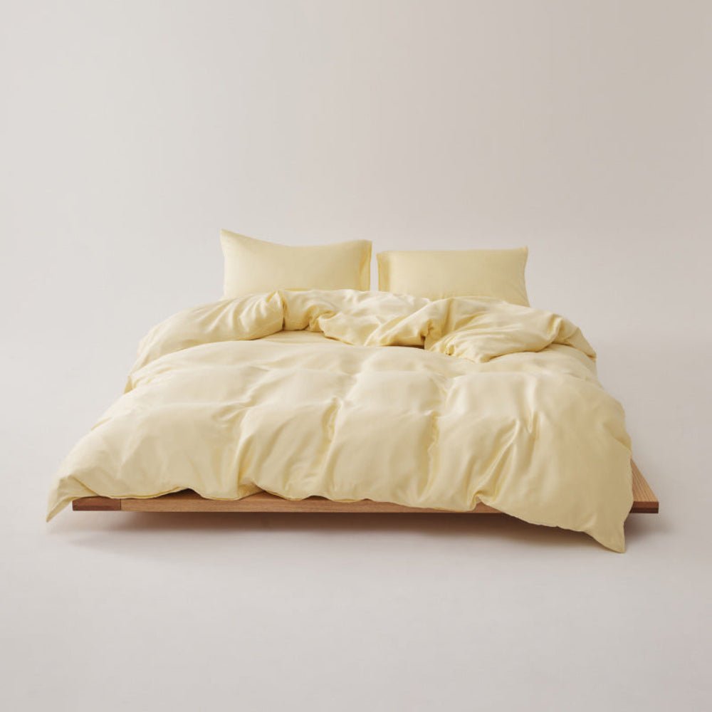 Adeline Pastel Silky Cooling TENCEL™ Bedding Set / Brown - Ever Lasting
