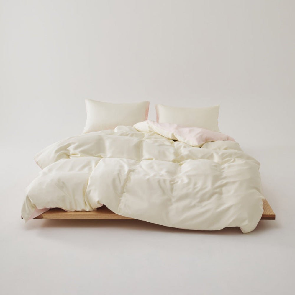 Adeline Pastel Silky Cooling TENCEL™ Bedding Set / Brown - Ever Lasting