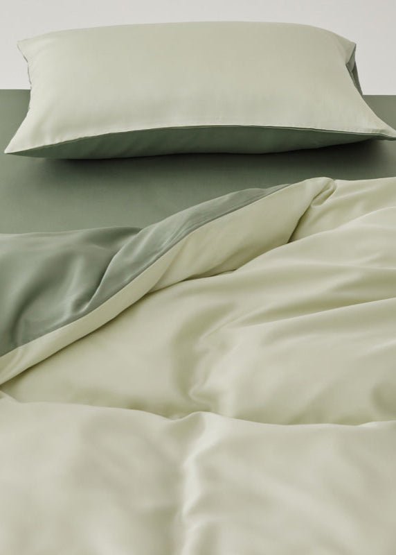 Adeline Pastel Silky Cooling TENCEL™ Bedding Set / Brown - Ever Lasting