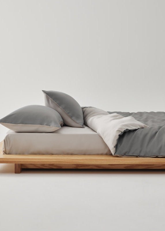 Adeline Pastel Silky Cooling TENCEL™ Bedding Set / Brown - Ever Lasting