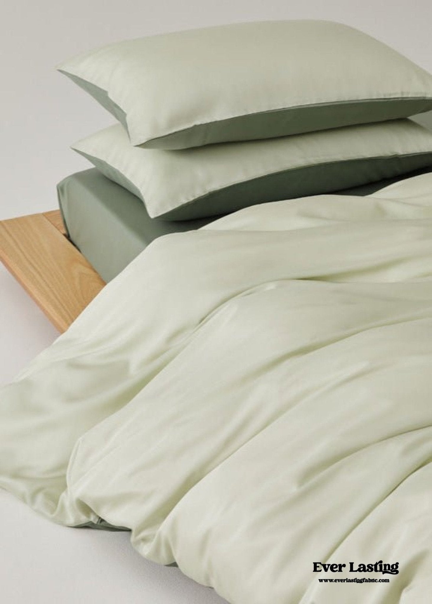 Adeline Pastel Silky Cooling TENCEL™ Bedding Set / Coffee - Ever Lasting