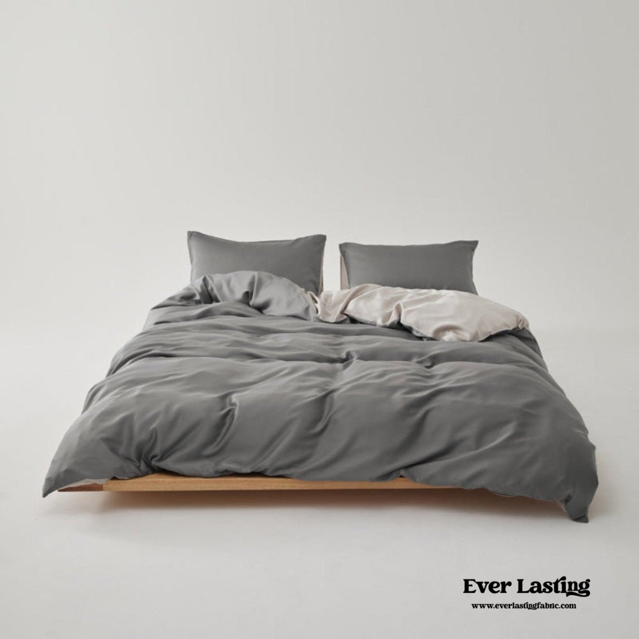 Adeline Pastel Silky Cooling TENCEL™ Bedding Set / Coffee - Ever Lasting