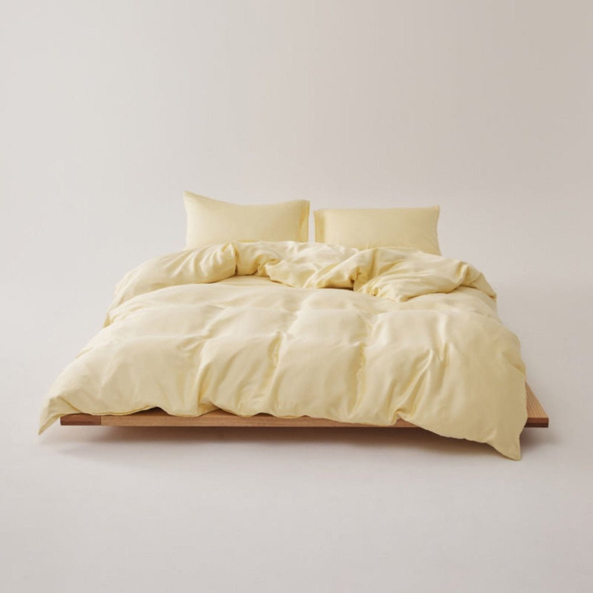 Adeline Pastel Silky Cooling TENCEL™ Bedding Set / Cream - Ever Lasting