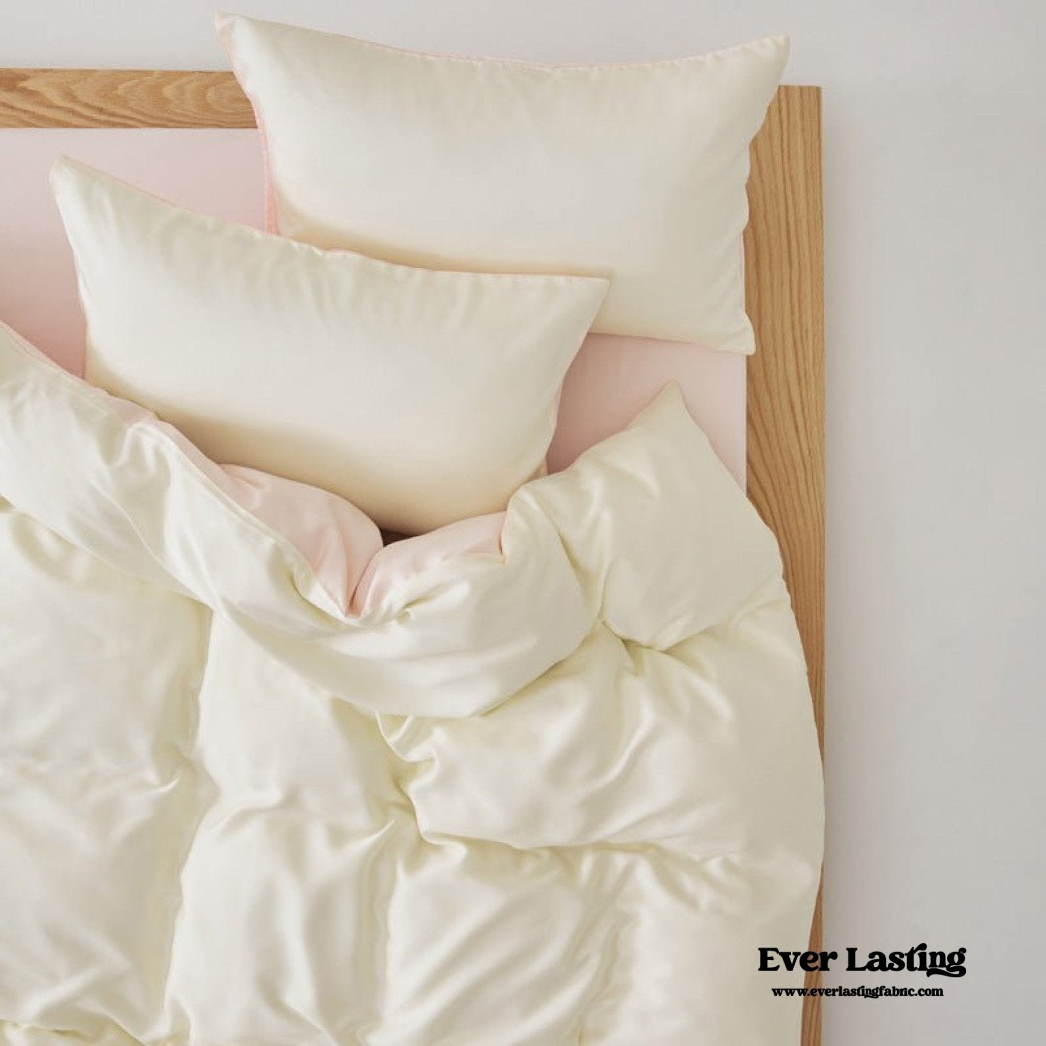 Adeline Pastel Silky Cooling TENCEL™ Bedding Set / Cream - Ever Lasting