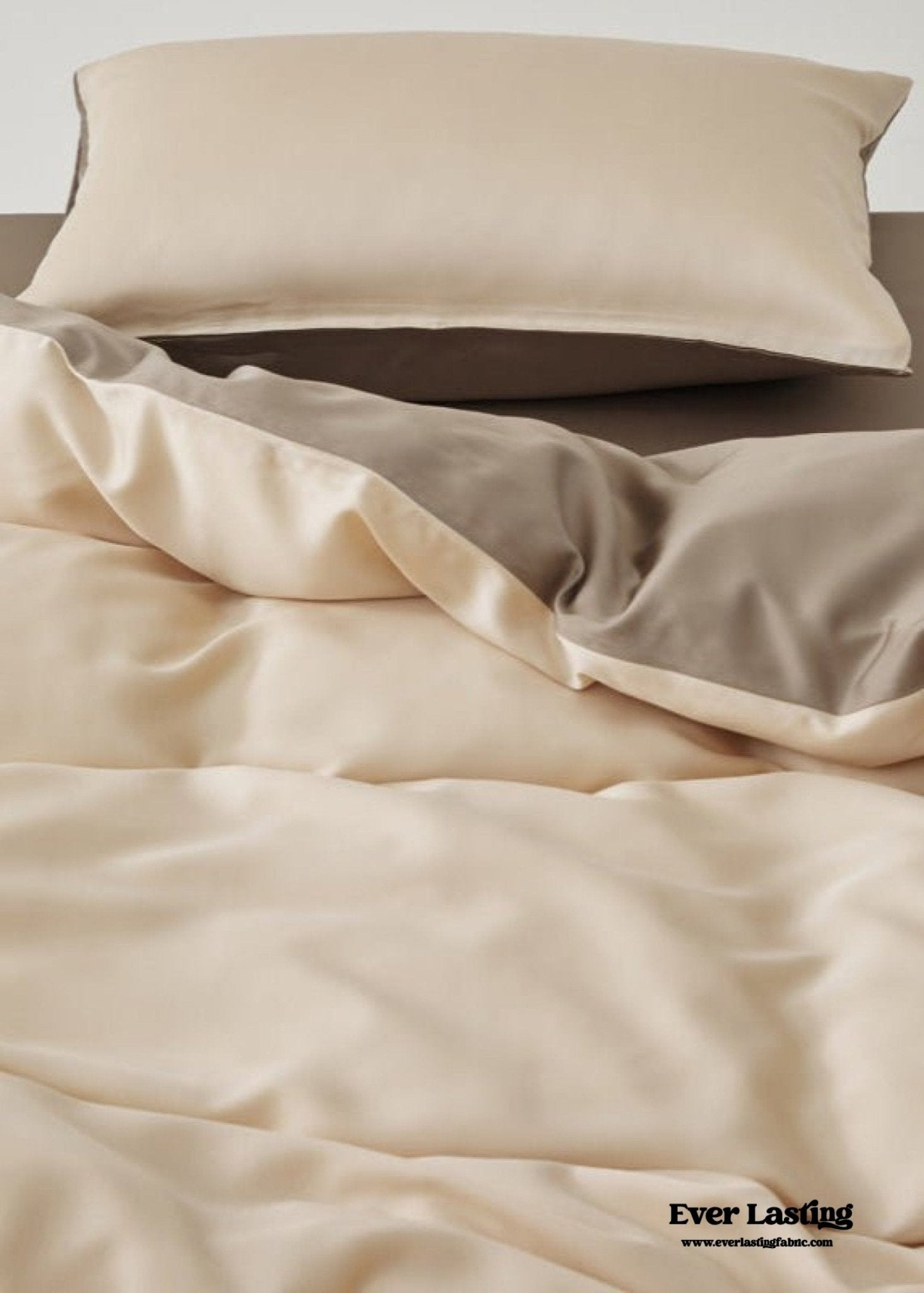 Adeline Pastel Silky Cooling TENCEL™ Bedding Set / Cream - Ever Lasting
