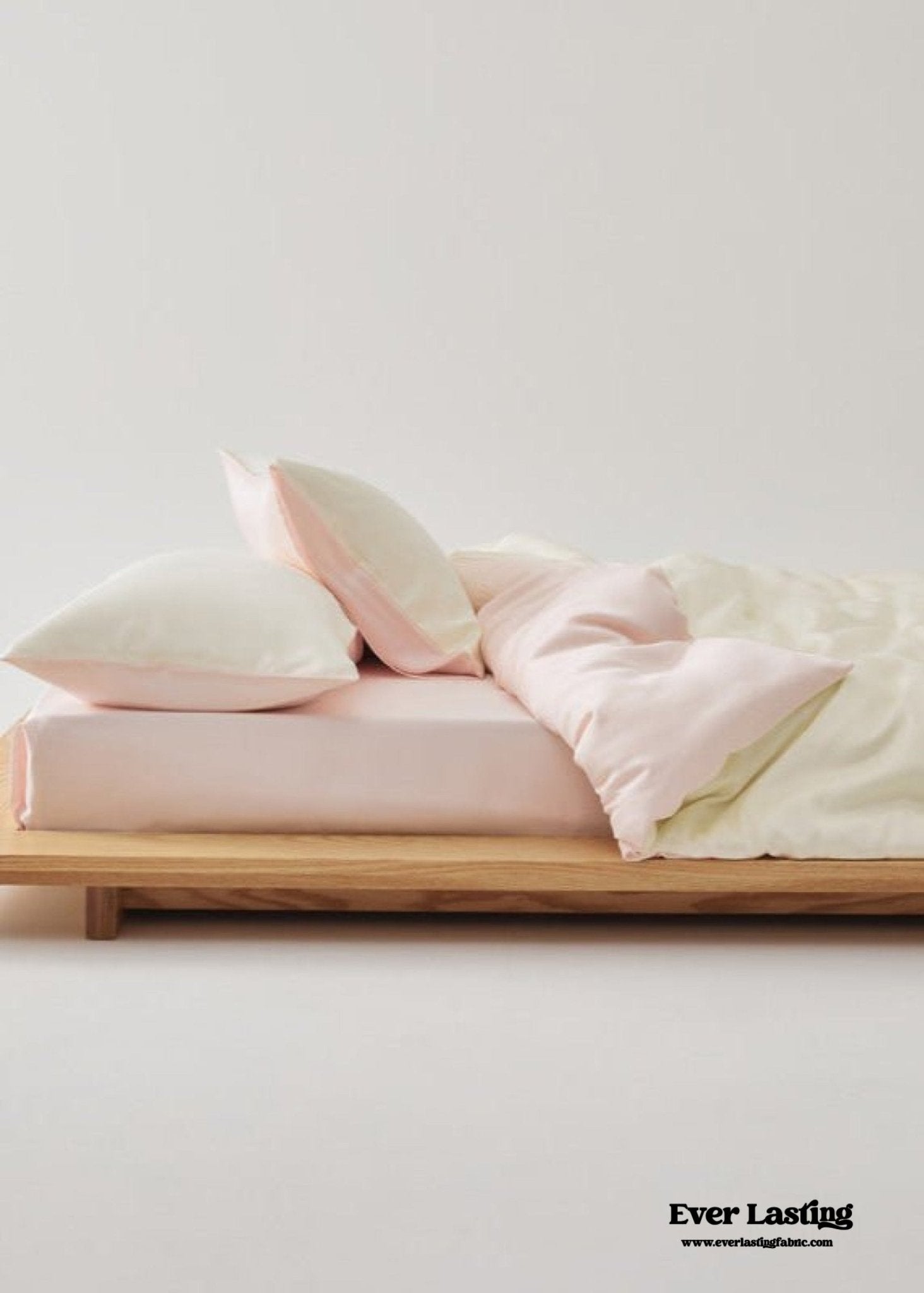 Adeline Pastel Silky Cooling TENCEL™ Bedding Set / Cream - Ever Lasting