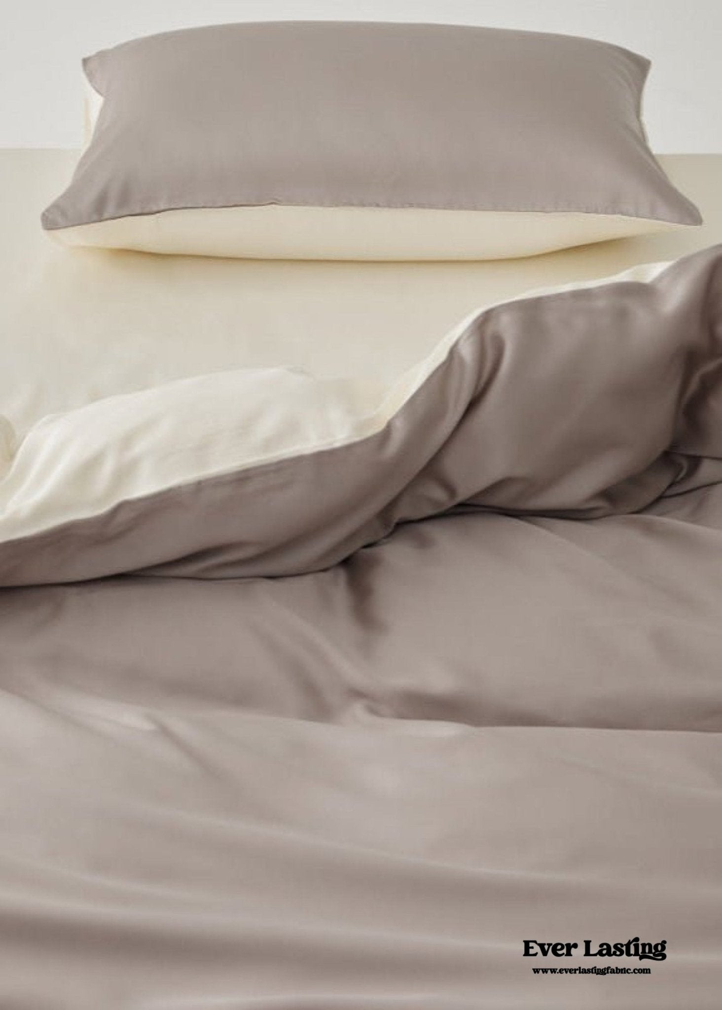 Adeline Pastel Silky Cooling TENCEL™ Bedding Set / Cream - Ever Lasting