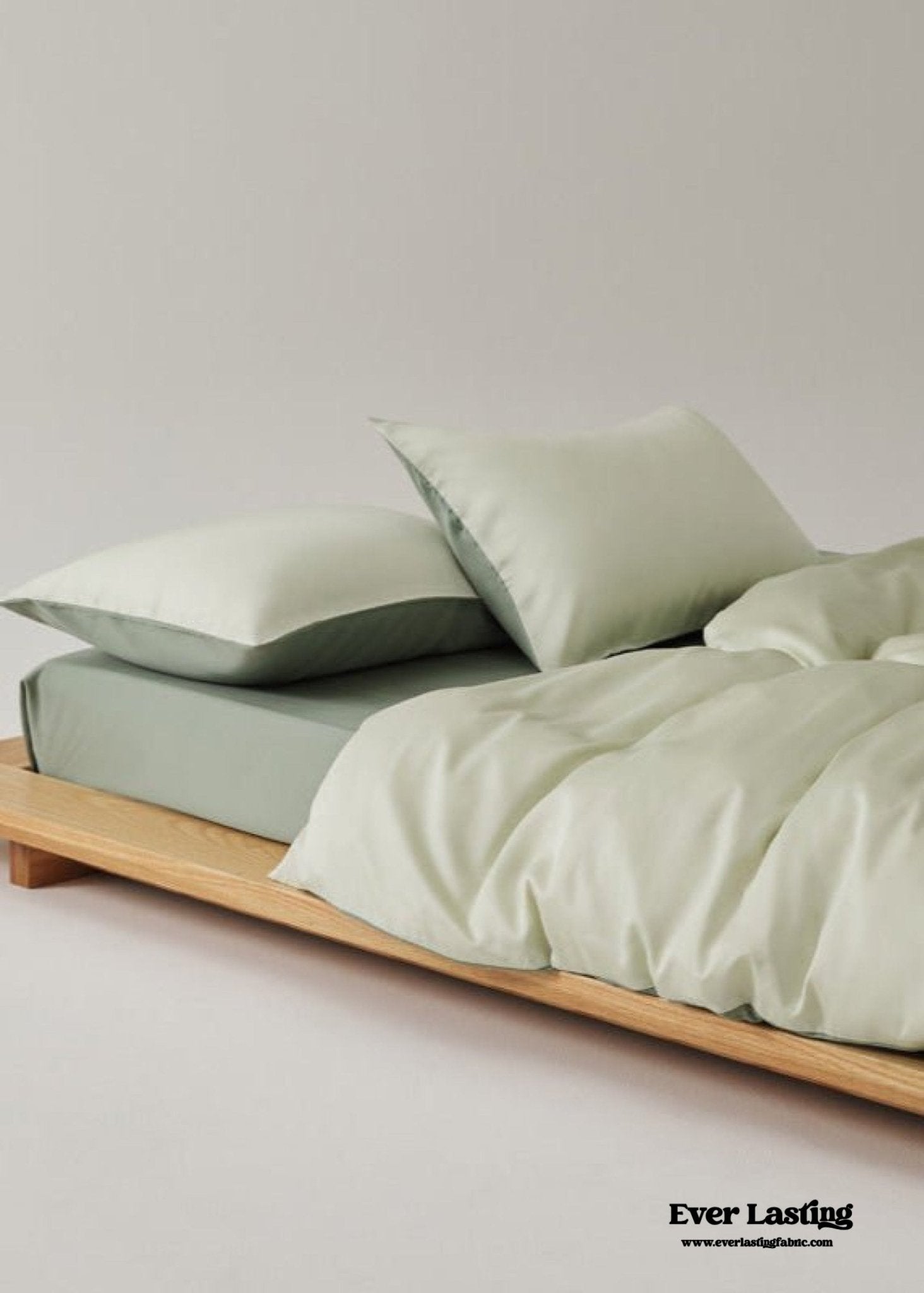 Adeline Pastel Silky Cooling TENCEL™ Bedding Set / Cream - Ever Lasting