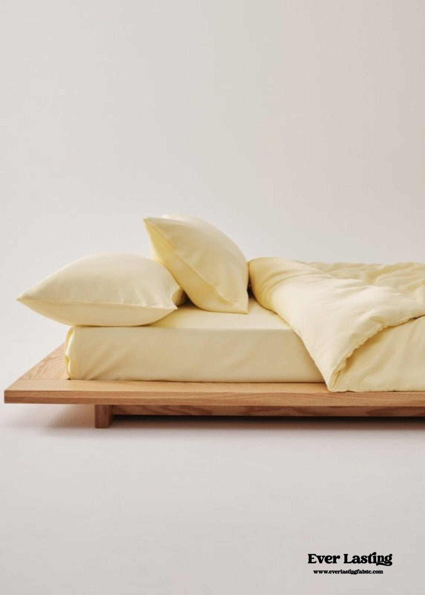 Adeline Pastel Silky Cooling TENCEL™ Bedding Set / Cream - Ever Lasting