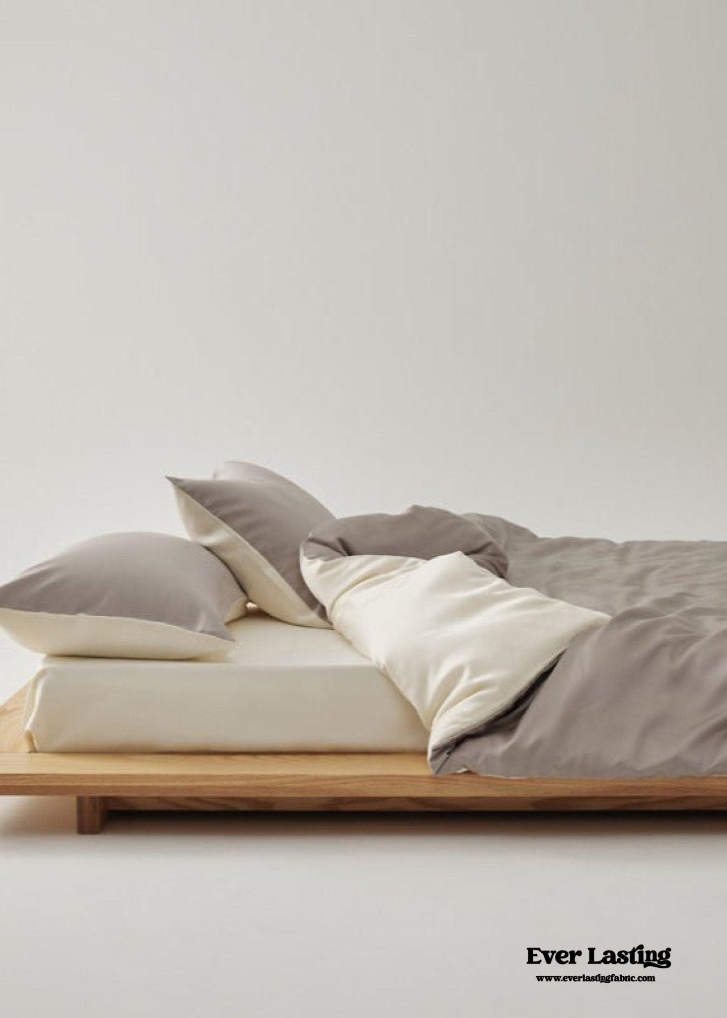 Adeline Pastel Silky Cooling TENCEL™ Bedding Set / Cream - Ever Lasting