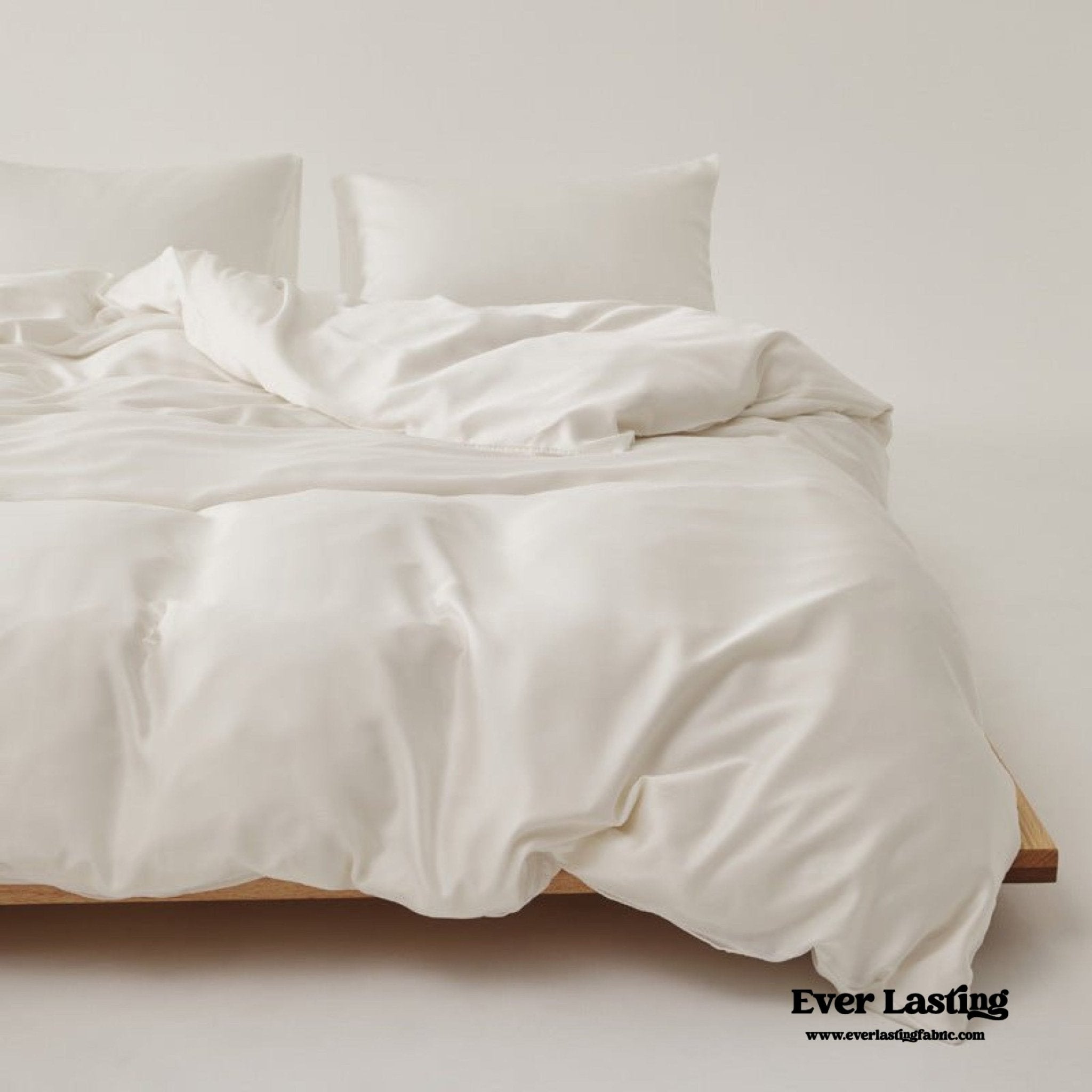 Adeline Pastel Silky Cooling TENCEL™ Bedding Set / Cream - Ever Lasting