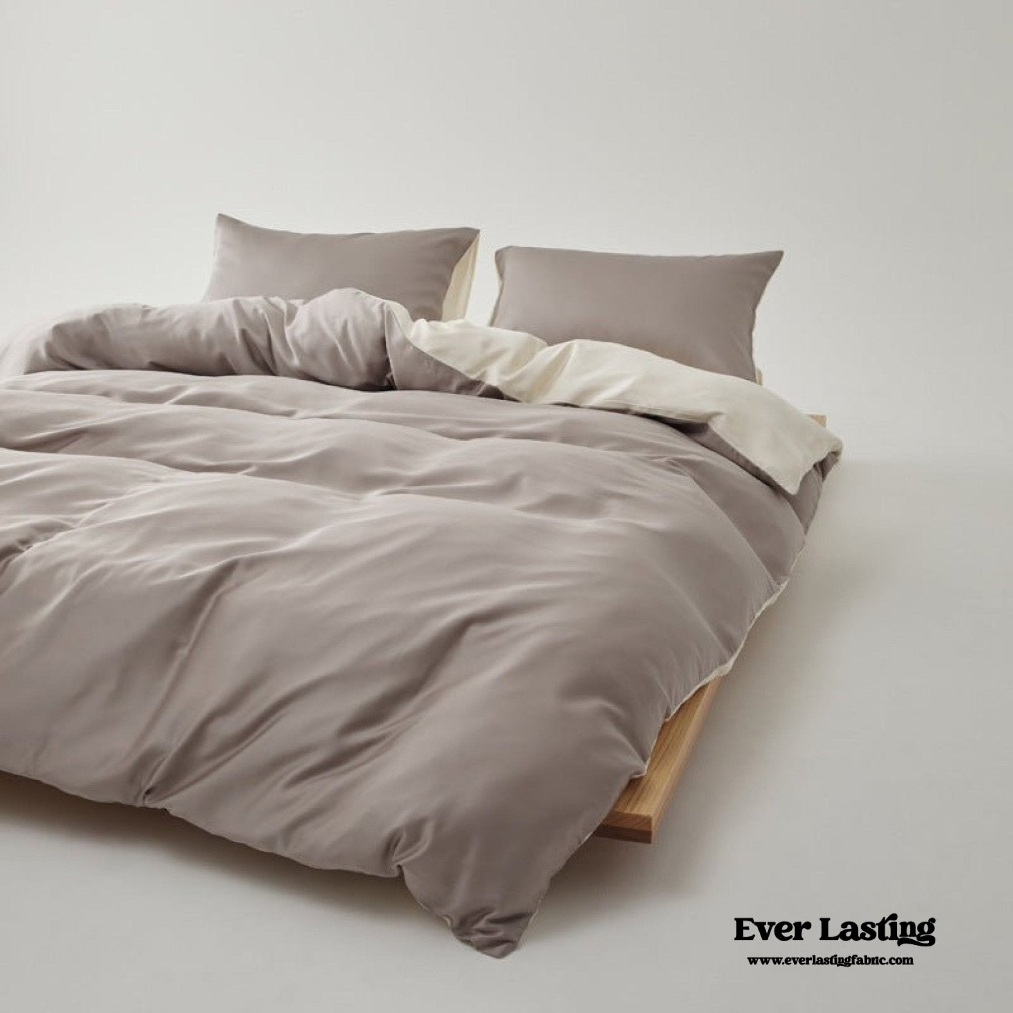 Adeline Pastel Silky Cooling TENCEL™ Bedding Set / Cream - Ever Lasting